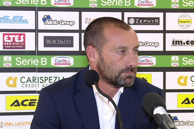 Spezia calcio – Conferenza stampa con Pietro Fusco